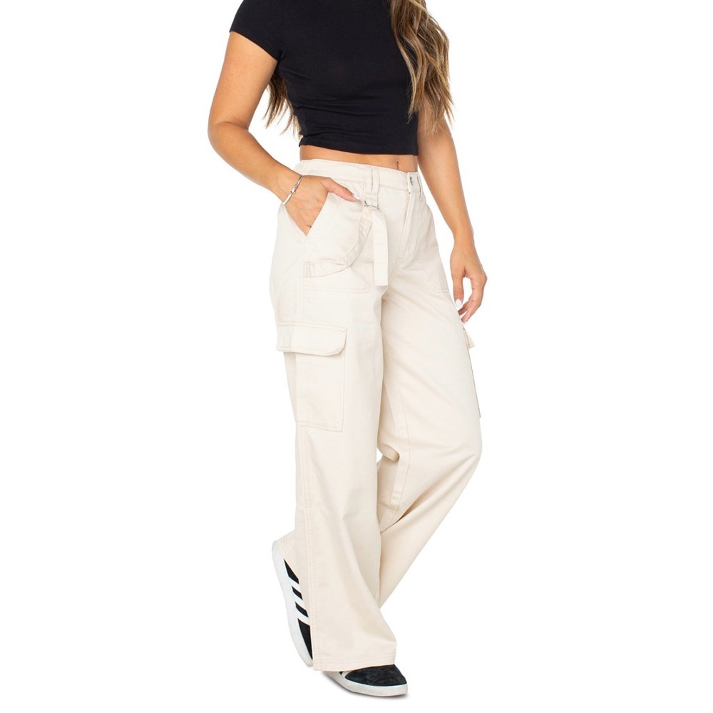 Celebrity Pink Cream Cargo Pants